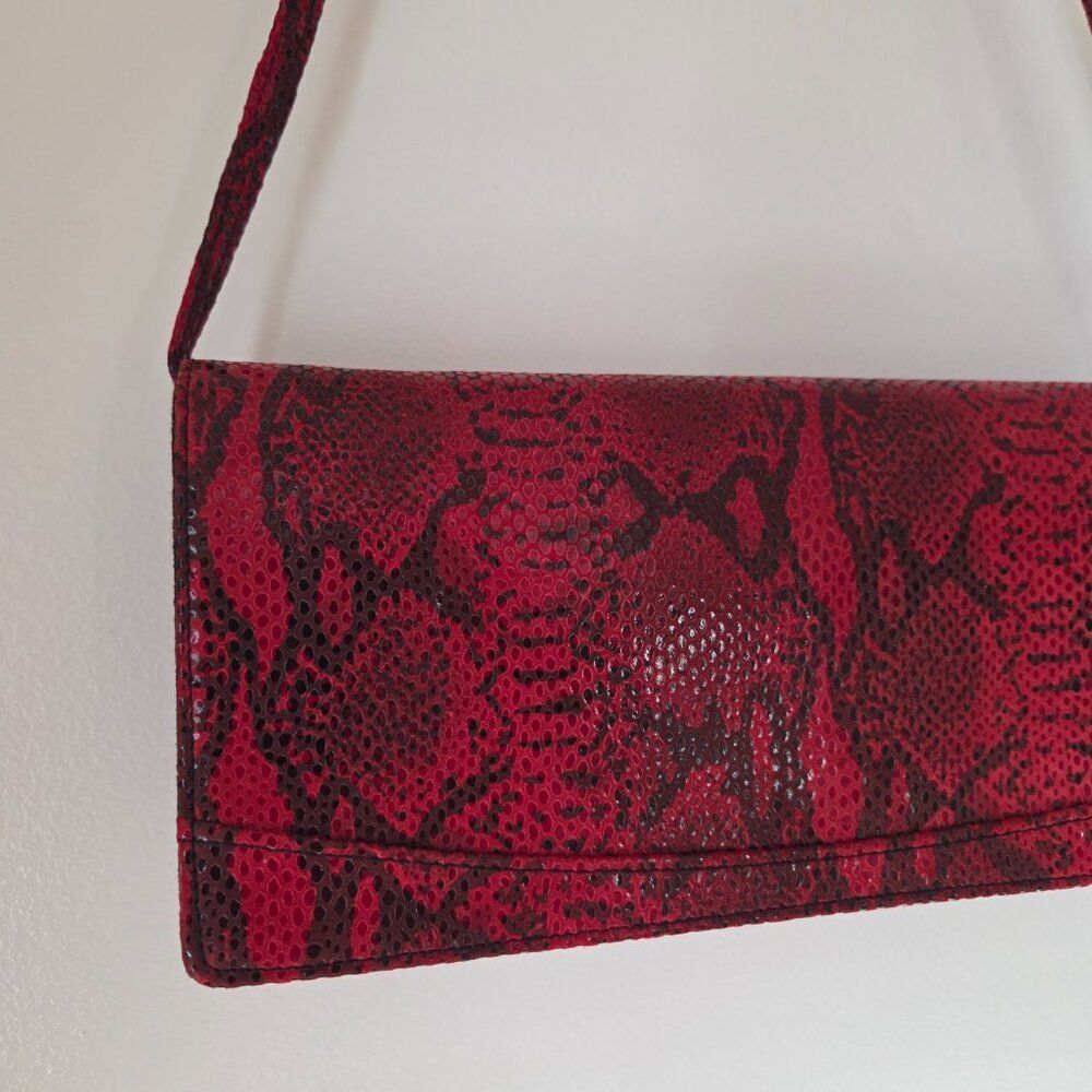 EUC DESIGNER CARLA MANCINI LEATHER HANDBAGS SNAKESKIN - Picture 5 of 14